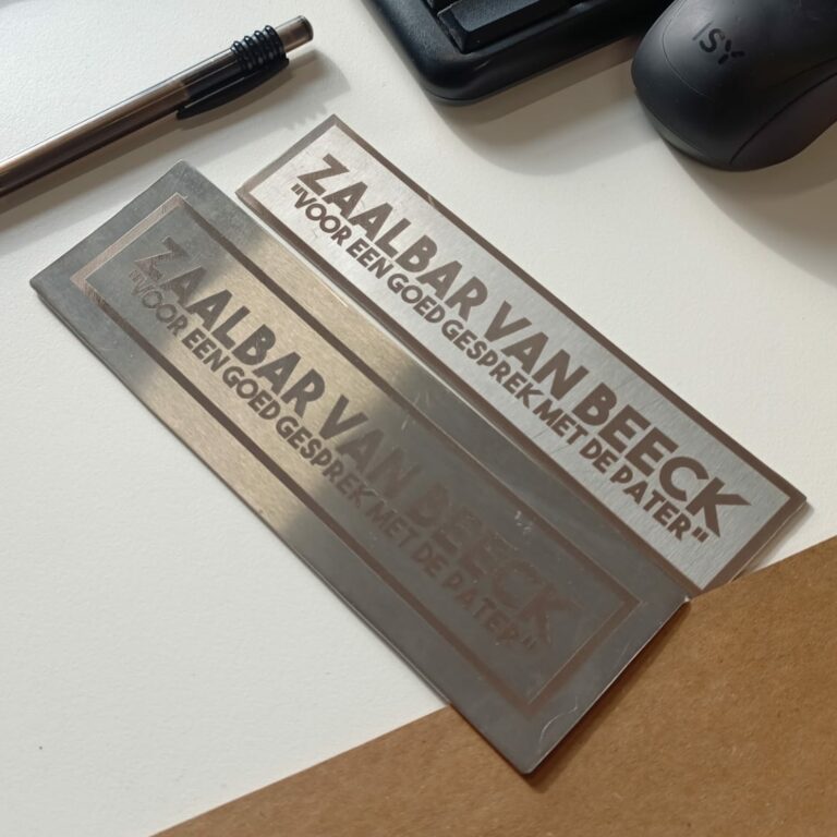 gedenk plaatje karel lasergraveren tilburg