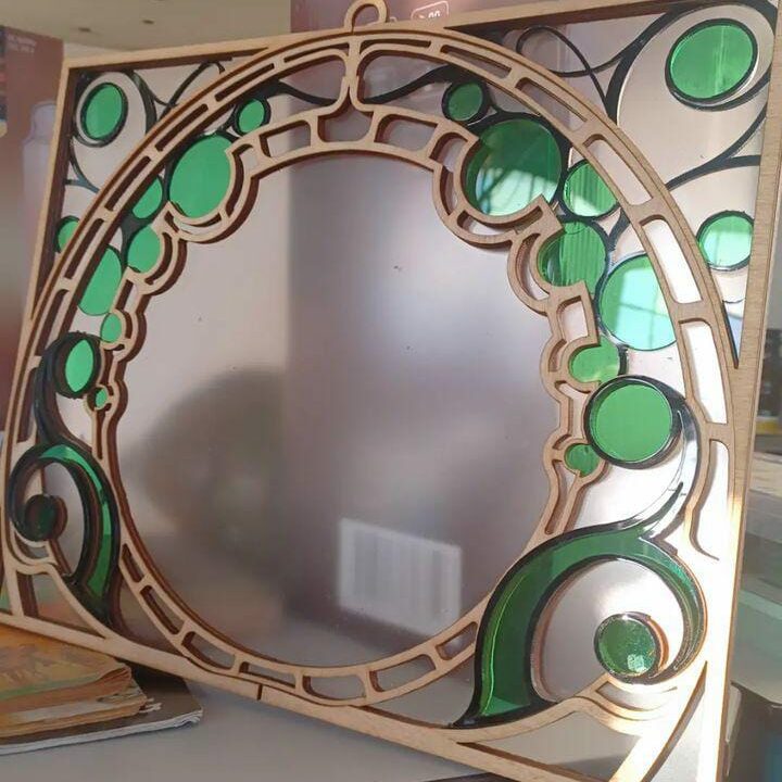 art nouveau laser cut