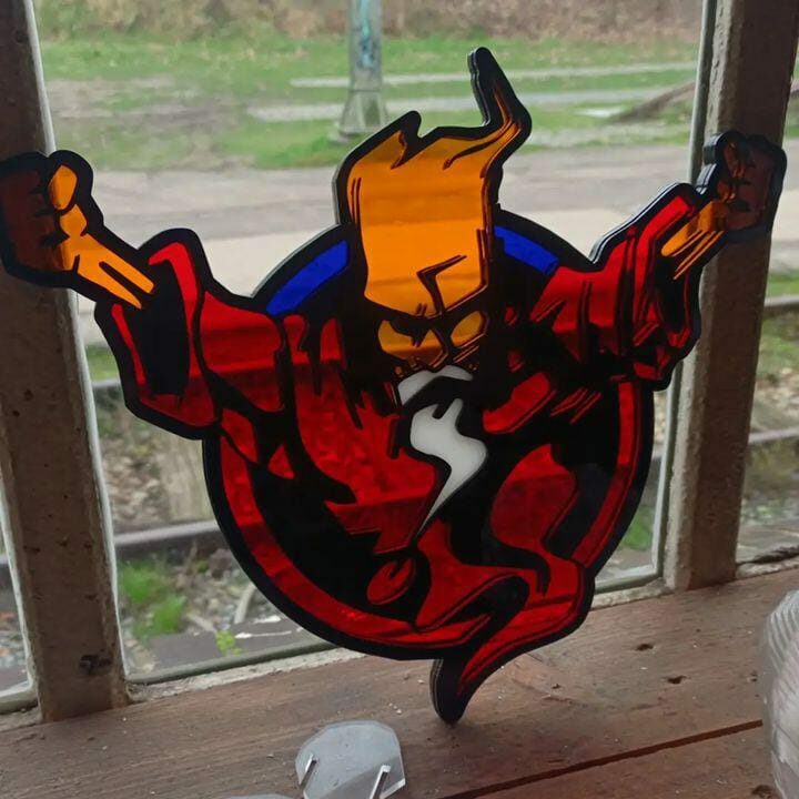 Thunderdome logo lasercut